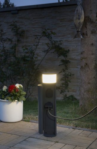 Kültéri álló kerti lámpa POST Elborn EL3113 G9 46,5 cm + 2x Su-Ma csatlakozó