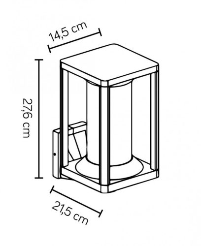 Kültéri kerti lámpa Fali lámpa Porto M1931 E27 Su-Ma