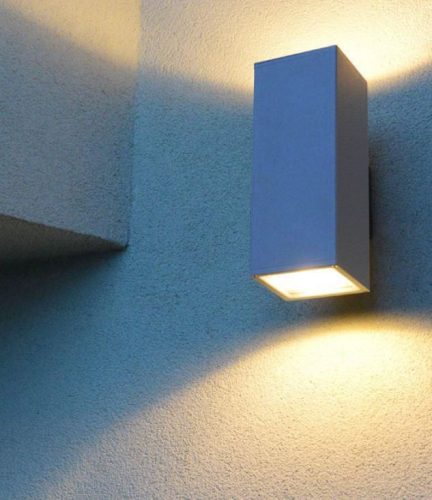 Kültéri kerti homlokzati lámpa LED FALI LÁMPA Adela 8001 AL E27 Su-Ma