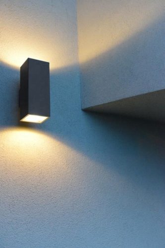 Kültéri kerti homlokzati lámpa LED FALI LÁMPA Adela 8001 BL E27 Su-Ma