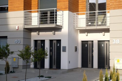 Kültéri kerti homlokzati lámpa LED FALI LÁMPA Adela 8002 AL E27 Su-Ma