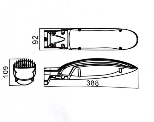 Kültéri kerti homlokzati LED lámpa csónak LS-LT-3A 26W 2250lm 3000K Su-Ma