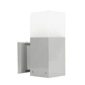   Kültéri kerti homlokzati lámpa FALI LÁMPA LED Kocka CB-K AL E27 Su-Ma