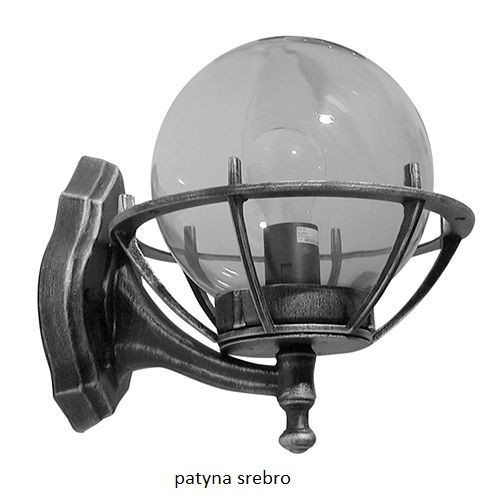 Kültéri kerti homlokzati lámpa LED FALI LÁMPA Golyók kosárral 200 K 3012/1/KPO E27 Su-Ma