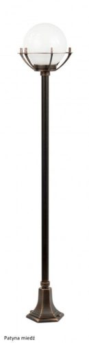 Kültéri álló kerti lampa POST golyók kosárral 200 K 5002/1/KPO E27 152cm Su-Ma