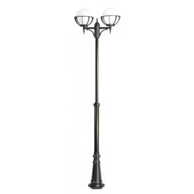   Kültéri kerti lámpaoszlop LANTERN E27 golyók kosárral 250 OGMWN 2 KPO 250 185-285cm fekete Su-Ma