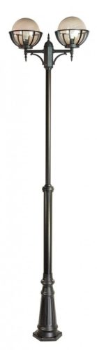Kültéri kerti lámpaoszlop LANTERN E27 golyók kosárral 250 OGMWN 2 KPO 250 185-285cm fekete Su-Ma