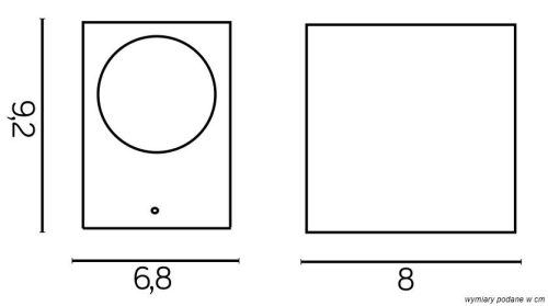 Kerti kültéri homlokzati lámpa FALI LÁMPA LED Mini 5001 BR GU10 Su-Ma