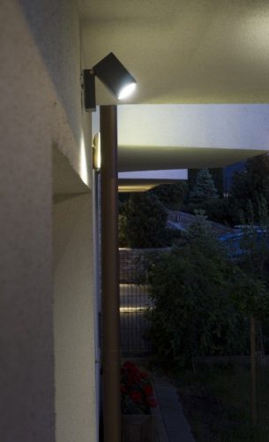 Kültéri kerti homlokzati lámpa WAVE LED Mini 5005 DG GU10 Su-Ma