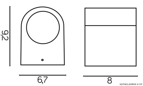 Kültéri kerti lámpa LED FALI LÁMPA MINI 6001 BL GU10 Su-Ma
