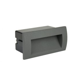   Kültéri süllyesztett LED homlokzati kerti lampa Mur-Led M2031 3W 100lm 3000K meleg Su-Ma