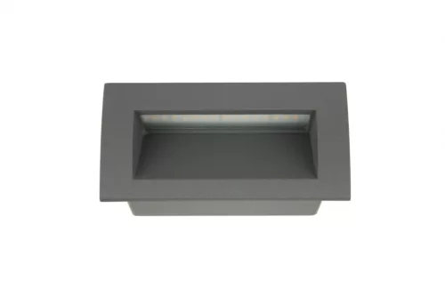 Kültéri süllyesztett LED homlokzati kerti lampa Mur-Led M2031 3W 100lm 3000K meleg Su-Ma