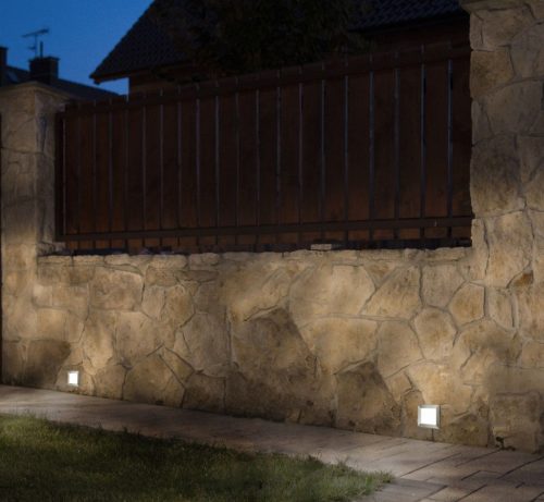 Kültéri kerti lámpa Süllyesztett LED hullámlámpa Led Inox D 04 3.5W 195lm 3000K Meleg Su-Ma