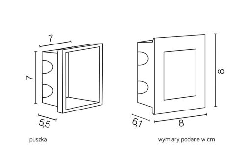 Kültéri kerti lámpa Süllyesztett LED hullámlámpa Led Inox F 04 1.5W 64lm 3000K Meleg Su-Ma