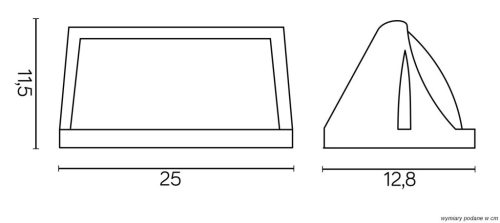 Kültéri kerti homlokzati lámpa LED FALI LÁMPA Nelly TO2008 BL E27 Su-Ma