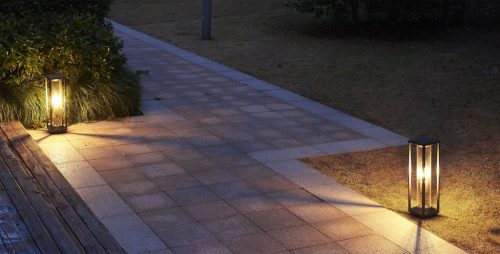 Kültéri álló kerti lámpa POST Porto M1932-500 E27 50cm Su-Ma