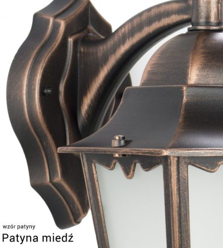 Lámpabúra fej kültéri álló kerti lámpa Retro Classic II K 1018 H E27 Su-Ma