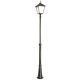 Kültéri kerti lámpaoszlop LANTERN E27 Retro Square OGMWN 1 BD KW 200-300cm fekete Su-Ma