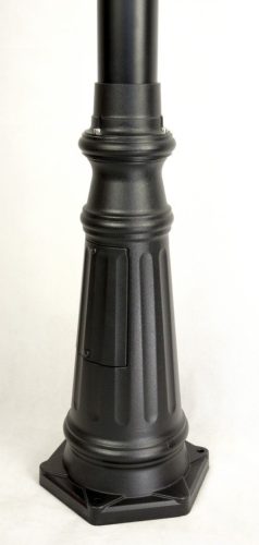 Kültéri kerti lámpaoszlop LANTERN E27 Retro Square OGMWN 1 BD KW 200-300cm fekete Su-Ma