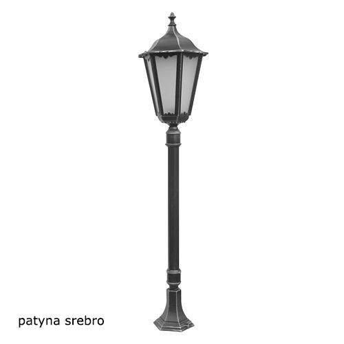 Kültéri kerti lámpaoszlop LANTERN E27 Retro Maxi K 5002/1 BD 45 170cm fekete Su-Ma