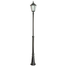   Kültéri kerti lámpaoszlop LANTERN E27 Retro Maxi OGMWN 1 190-290cm fekete Su-Ma