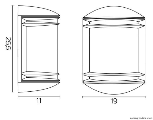 Kültéri kerti lámpa LED FALI LÁMPA Telma 6355 E27 Su-Ma