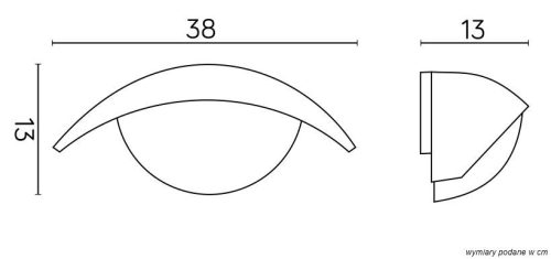 Kültéri kerti lámpa LED FALI LÁMPA TESS 1853 E27 Su-Ma