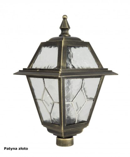 Lámpabúra fej kültéri álló kerti lampa ólomüveg K 1018 N E27 Su-Ma