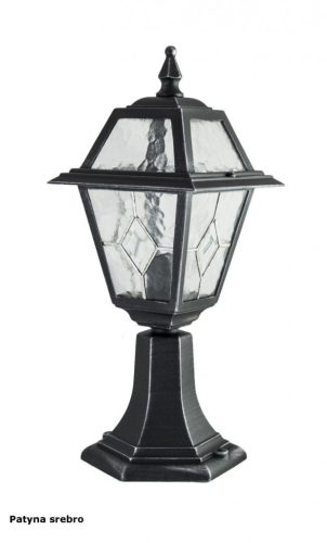 Kültéri álló kerti lampa Ólomüveg POST K 4011/1/N E27 47cm Su-Ma