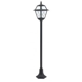   Kültéri kerti lámpaoszlop LANTERN E27 ólomüveg K 5002/1 N 160cm fekete Su-Ma