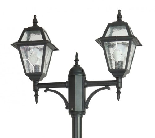 Kültéri kerti lámpaoszlop lámpa E27 ólomüveg OGMWN 2 N 185-285cm fekete Su-Ma