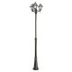 Kültéri kerti lámpaoszlop lámpa E27 ólomüveg OGMWN 3 N 185-285cm fekete Su-Ma