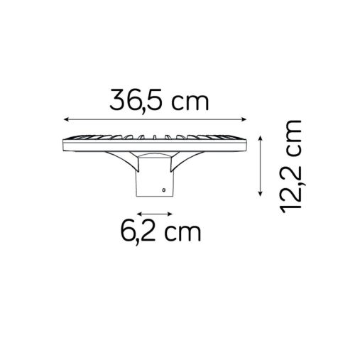 Fejernyő kültéri kerti lampámpához STER 44W 4000K IP65 Su-Ma