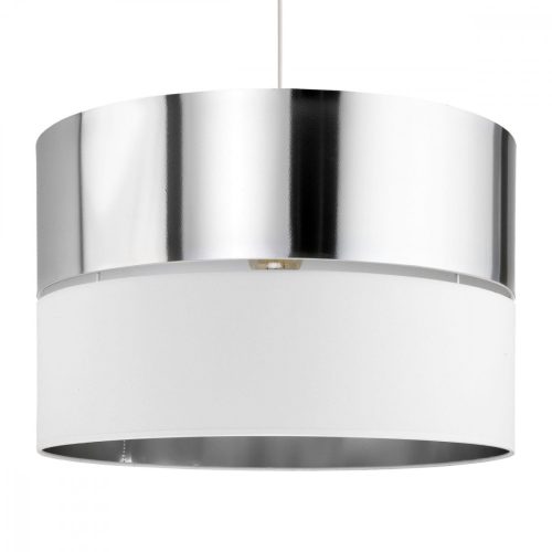 HILTON csillár mennyezeti lámpa fehér és ezüst modern E27 4178 TK világítás