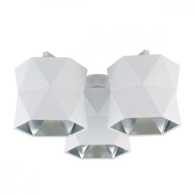   SIRO WHITE csillár mennyezeti lámpa fehér és ezüst modern geometrikus 3xE27 3248 TK világítás
