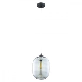   ELIO függő mennyezeti lámpa túlnyúló fekete és grafit üveg modern E27 3183 TK világítás