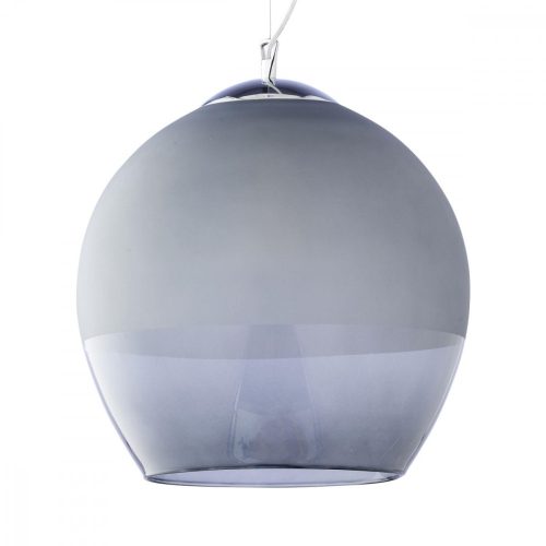 BOULETTE függesztett mennyezeti lámpa túlnyúló ezüst-grafit üveg modern E27 3344 TK világítás