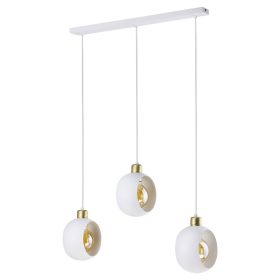   CYKLOP függesztett mennyezeti lámpa csillár fehér patina modern 3xE27 2743 TK világítás