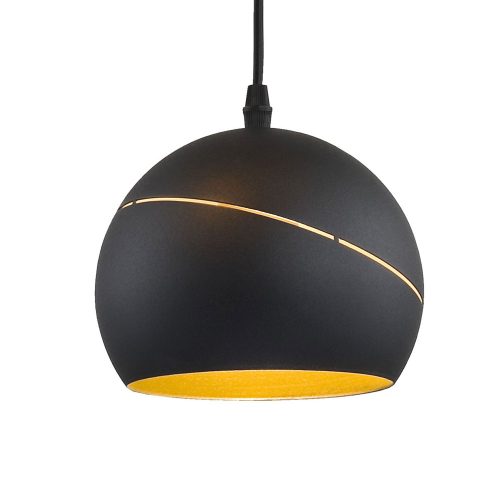 YODA BLACK ORBIT függesztett mennyezeti lámpa csillár fekete és arany klasszikus 3xE27 2082 TK világítás