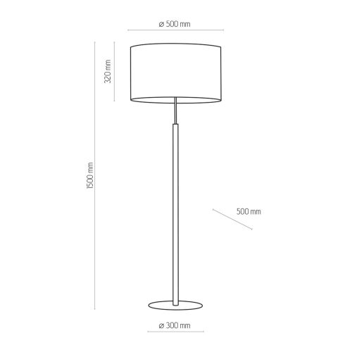 DEVA fehér fa modern állólámpa E27 5216 TK világítás