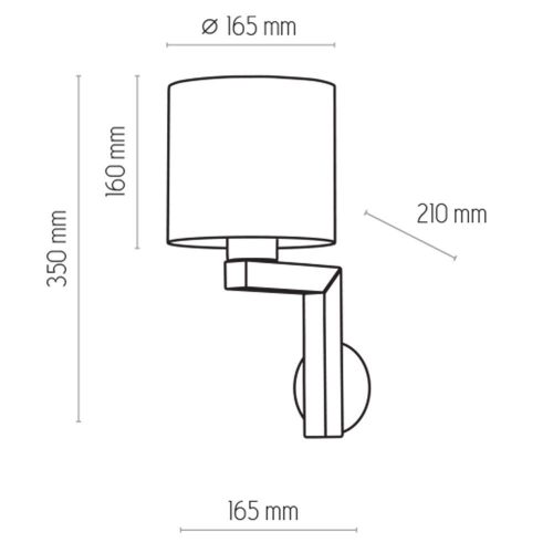 TROY WHITE fali lámpa lámpaernyő fehér fa skandináv E27 3372 TK világítás