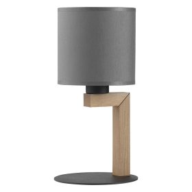   TROY GREY Grafit fa skandináv asztali lámpa éjjeli íróasztali lámpa E27 5031 TK világítás