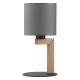 TROY GREY Grafit fa skandináv asztali lámpa éjjeli íróasztali lámpa E27 5031 TK világítás
