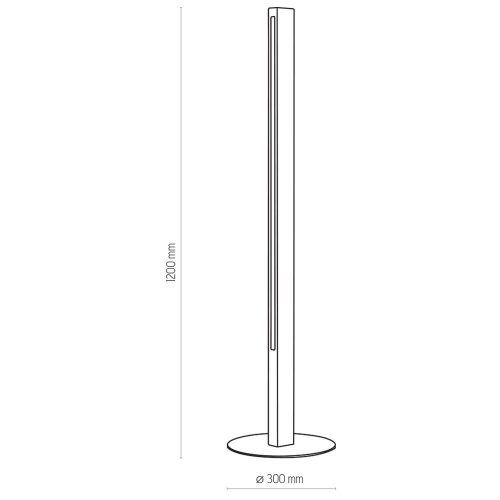 TEO állólámpa, kétoldalas, fekete, fa, rajz, LED 5043 TK világítás