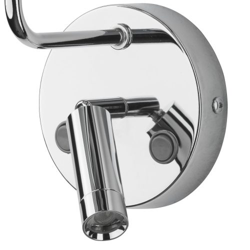 RICHI fali lámpa ezüst-grafit modern E27 4231 TK világítás + LED az olvasáshoz