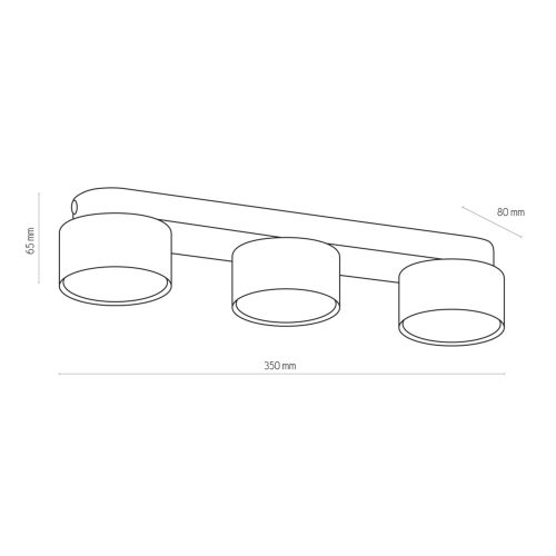 Felületre szerelhető mennyezeti lámpa SPACE WHITE mennyezeti lámpa fehér Modern 3xGX53 3392 TK Lighting