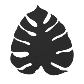   MONSTERA BLACK fali lámpa fekete Monstera Boho LED 1353 TK világítás