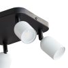 FELSŐ FEKETE/FEHÉR felületre mozgatható mennyezeti lámpa fekete-fehér Modern 4xGU10 6269 TK világítás