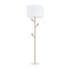 ALBERO WHITE állólámpa lámpaernyő fehér és fából készült skandináv E27 5572 TK világítás