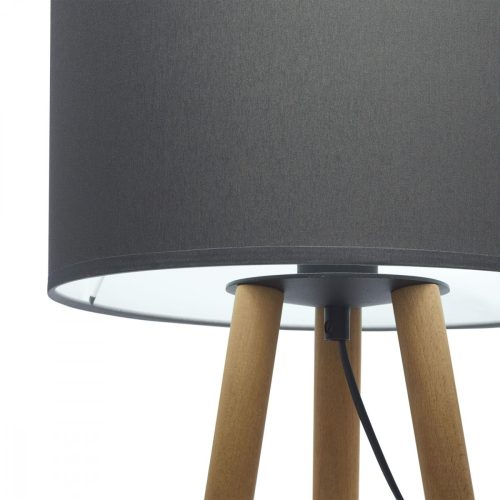 TOKYO éjjeli asztali lámpa lámpaernyő grafit és fa bükk skandináv E27 5292 TK világítás